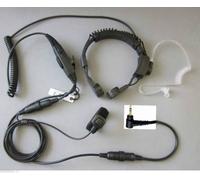 Laringofono auricolare militare per Motorola e Cobra con doppio Ptt Professional