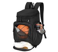 LARIPOP Zaino da basket grande borsa sportiva, borsa da palestra con scomparto per palline e scomparto per scarpe per riporre scarpe sportive, bottiglie d'acqua, laptop e necessità quotidiane,