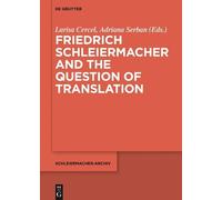 Larisa Cercel Friedrich Schleiermacher and the Question of Tr (Copertina rigida)