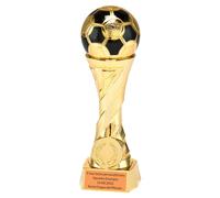 Larius Coppa d'onore di calcio in oro e argento con incisione a scelta (con testo desiderato, oro, M)
