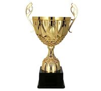 Larius Coppa in metallo oro e argento, trofeo con incisione a scelta (senza testo desiderato, oro, M)