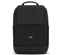 LARKSON Zaino per PC Donna e Uomo Nero - Niklas - Borsa per Computer portatile per Viaggi Lavoro e Scuola - Zainetto Antifurto - Leggero e Impermeabile