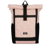 Larkson Zaino Roll Top Donna Rosa - No 2 - Zainetto per Lavoro, Viaggio, Università - Porta Pc 16 Pollici - Materiale Sostenibile - Impermeabile