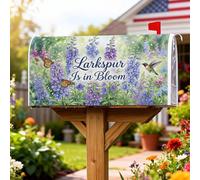 Larkspur - Coperture magnetiche per cassette postali, con farfalle e colibrì primaverili, protezione per la decorazione del portico anteriore, 53 x 64 cm