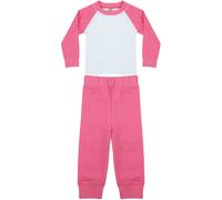 Larkwood Pigiama di cotone per bambini LW071 - Maniche a contrasto per bambini