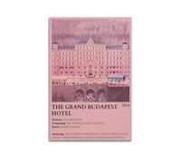 larn Poster artistico su tela del film The Grand Budapest Hotel, decorazione per camera da letto, soggiorno, pareti, 40 x 60 cm, senza cornice