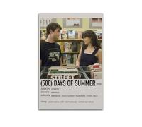 larn Poster su tela del film 500 Days of Summer, decorazione per stanza, poster artistico per camera da letto e soggiorno, 30 x 45 cm, senza cornice, stile