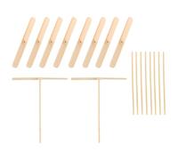 Laroal 10 Pezzi di Libellula in Legno strofinata a Mano Fai da Te elica Volante Gioco Elicottero per Esterno Patio Giardino Divertimento e intrattenimento