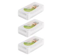 Laroal 3 Pezzi Deodorante per Frigorifero Eliminatore di odori per Frigorifero Congelatore Frigorifero e contenitori per Il Pranzo Efficace assorbitore di odori per Una conservazione Fresca e Pulita