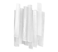 Laroal 4in 12 Pezzi Bacchette di Cristallo di Selenite Cristalli Grezzi Bianchi Protezione Energia Reiki Divinazione Meditazione Seleniti Bulk