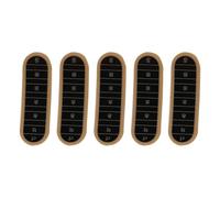 Laroal 5 Pezzi Striscia Termometro Adesivo Cambia Colore Temperatura Adesivo Tazza Acciaio Inox Strisce Termometro Adesivo Tester Temperatura per Brocca di Schiuma di Latte in Metallo