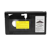 Laroal Adattatore per cassette VHS-C Convertitore VHS Convertitore video Adattatore per scatola convertitore VHS Lettore di nastri per VHS in VHSC Non compatibile con 8mm Mini dv Hi8