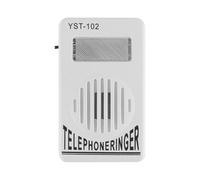 Laroal Amplificatore di suoneria telefonica Extra Forte con Luce stroboscopica, Volume Regolabile da 60 a 110 Db per telefoni fissi/con Cavo, Adatto a Non udenti