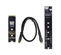 Laroal Cavo di Estensione NVMe M.2 a PCIE X4 con Accessori di Estensione del connettore per Scheda Madre SSD 2280/22110