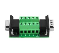 Laroal Connettore Scheda Breakout DB9 Maschio-Femmina, Adattatore seriale RS232 D-Sub a terminale Porta a 9 Pin modulo Adattatore seriale