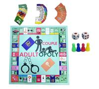 Laroal Gioco da tavolo per coppie Monopoly per adulti Carte di relazione Gioco interattivo per la camera da letto con carte di dialogo Gioco divertente per coppie
