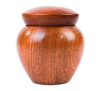Laroal Mini urna para cenizas de mascotas o humanos, con diseño de vetas de Madera, capacidad de 4,5 pulgadas cúbicas, Ideal para recuerdos funerarios