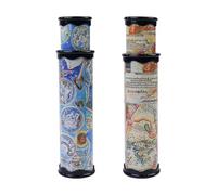 Laroal Paquete de 2 caleidoscopios escalables, caleidoscopio telescópico mágico Clásico, caleidoscopio educativo novedoso, juguete para Niños y Niñas, Azul/Amarillo