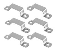 Laroal pezzi staffe di collegamento a forma di U staffe per piastre di recinzione 40 mm x 20 mm per porte e finestre idrauliche elettriche