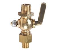 Laroal Rubinetto in ottone da 1/4" rubinetto del carburante, valvola di commutazione del serbatoio del carburante rubinetto per motociclette d'epoca