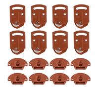 Laroal Ruota dentata per Porta Scorrevole dell'Armadio e Guida per Porta Scorrevole Rullo per Armadio in plastica PA e Materiale in Nylon per mobili da Interno, armadi e mobili (8 Paia)