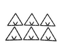 Laroal Set da 6 Triangoli da Biliardo Magic Rack PRO Perfetto per 8 Palle, 9 Palle e 10 Palle Rastrelliera da Biliardo precisa e Durevole per casa e Professionisti