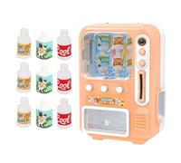 Laroal Simulazione Distributore Automatico Mini distributore Automatico di Bevande, Mini Cibo Mini Cose per la Decorazione della Cucina dei mobili della casa delle Bambole (Rosa)