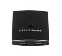 Laroal USB 3.0 Bidirezionale Sharer USB 3.0 Switch Bidirezionale USB KVM Switch 2 In 1 Fuori Switch USB Per Stampante Tastiera Mouse Parti