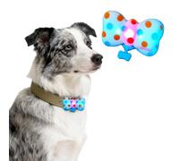 LaRoo Luci per cani per passeggiate notturne, ricaricabili USB-C, impermeabili, luce di sicurezza per collare per cani a LED, solo 12 g, luce lampeggiante, per cani extra piccoli e medi (blu)