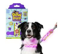 LaRoo Nastro luminoso a LED di sicurezza per cani - Tipo C ricaricabile, luce per cani con chiusura in , facile da fissare al collare e alle imbracature, per passeggiate notturne (uva)