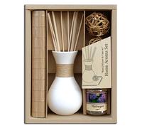 Laroom 12931 - Set Regalo aromatizzato Diffusore Bianco e Olio Tulip, Colore: Bianco