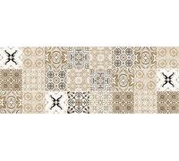 Laroom Tappeto in Vinile Cucina, Faro Antilizzante, Beige, 50x133cm