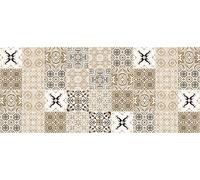 laroom Tappeto in Vinile della Cucina Design Faro 65x150x0.3 cm Beige