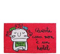 laroom zerbino in Questa casa Non è Un Hotel, Iuta e Base Antiscivolo, Rosso, 40 x 70 x 1.8 cm