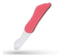 LaRosa PUMICE SPA Lima per Piedi - Manico Trasparente a Forma di Piede con Pietra Pomice Rosa & Superficie Abrasiva