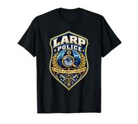 Larp Polizia Halloween Costume Osservare Verifica Domanda Maglietta