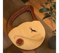 L'arpa a lira con corde in metallo è dotata di panno per la pulizia, martelli per l'accordatura e tutorial video. L'arpa da grembo è dotata di una borsa per un facile trasporto.