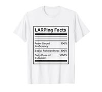 LARPing Fatti Schiuma Spada Proficienza Humor Escapism Design Maglietta