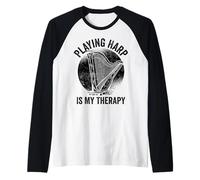 L'arpista che gioca l'arpa è la mia terapia Maglia con Maniche Raglan