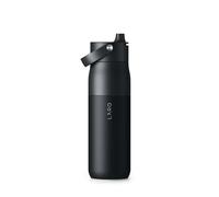 LARQ Borracia Swig Top 1 L - Borracia bocca larga in acciaio inox isolato | Mantiene l'acqua fresca | Senza perdite d'acqua, senza BPA | Borracia riusabile per sport e viaggi | Obsidian Black