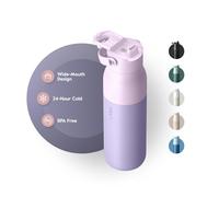 LARQ Borracia Swig Top 680 ml - Borracia bocca larga in acciaio inox isolato | Mantiene l'acqua fresca | Senza perdite d'acqua, senza BPA | Borracia riusabile per sport e viaggi | Luberon Lavender