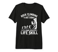 L'arrampicata su Roccia Non è Un Hobby Zombie Apocalypse Life Skill Maglietta Premium