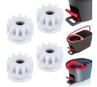 Larrel 4 pezzi di ricambio Spin Mop, 2,5 cm, ruota dentata di ricambio in plastica Spin Mop, secchio di accoppiamento, pignone di ricambio per cuscinetti a benna SpinMop, ruote dentate, ricambio per