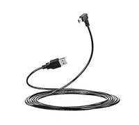LARRITS 10FT USB A Male To Mini USB Cable 90 Degree Right Angle Mini 5P Data Sync Charge Cord With 10pc Wiring Clips For Garmin Dash Cam Car GPS Navigator DVR Digital Camera GoPro Hero 4 3+ (3 Meters)