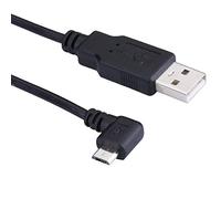 LARRITS 5M Cavo di ricarica micro USB 90 gradi angolato per auto dashcam dash cam Sistema di navigazione GPS (Micro USB 5M Right Angle)
