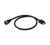 LARRITS Corto ad alta velocità HDMI 2.0 cavo 60cm con un gomito a 90 gradi fino ad angolo supporto 4 K x 2 K 60HZ HDR ARC 3D Ethernet per PS4, PS3, XBox 360/ one, Blu-Ray lettori DVD