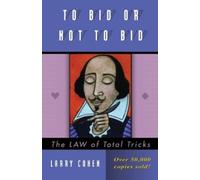 Larry Cohen To Bid or Not to Bid (Tascabile)