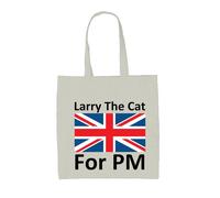 Larry Il Gatto Per PM - Borsa In Tela - Elezione Del Primo Ministro Divertente