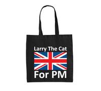Larry Il Gatto Per PM - Borsa In Tela - Elezione Del Primo Ministro Divertente