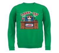 Larry Il Gatto Per Primo Ministro - Felpa Per Bambini - Elezione PM Divertente